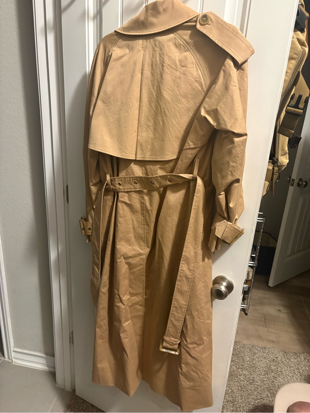 Nwot Mayson The Label Classic Camel Gabardine Trench Coat *Discontinued* — image 7 of 8